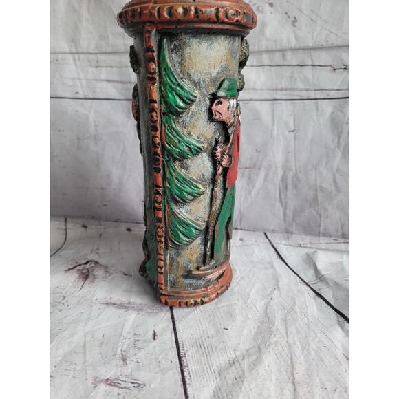 Vintage German 9" Eternal Candle Hand Carved by Gunter Kerzen, Schwatzwald READ - Picture 2 of 8